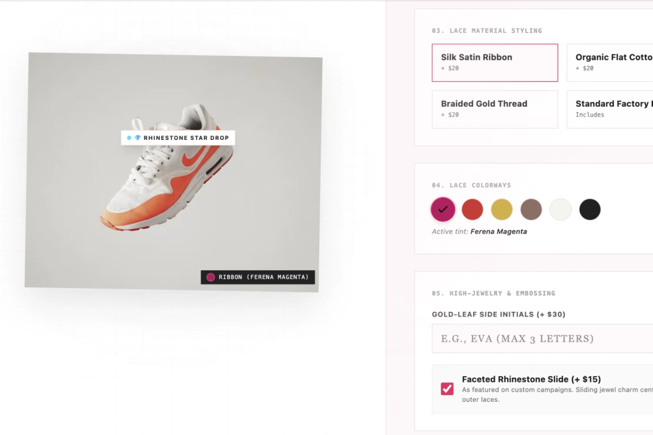 Online shopping website portfolio interface screenshot 15