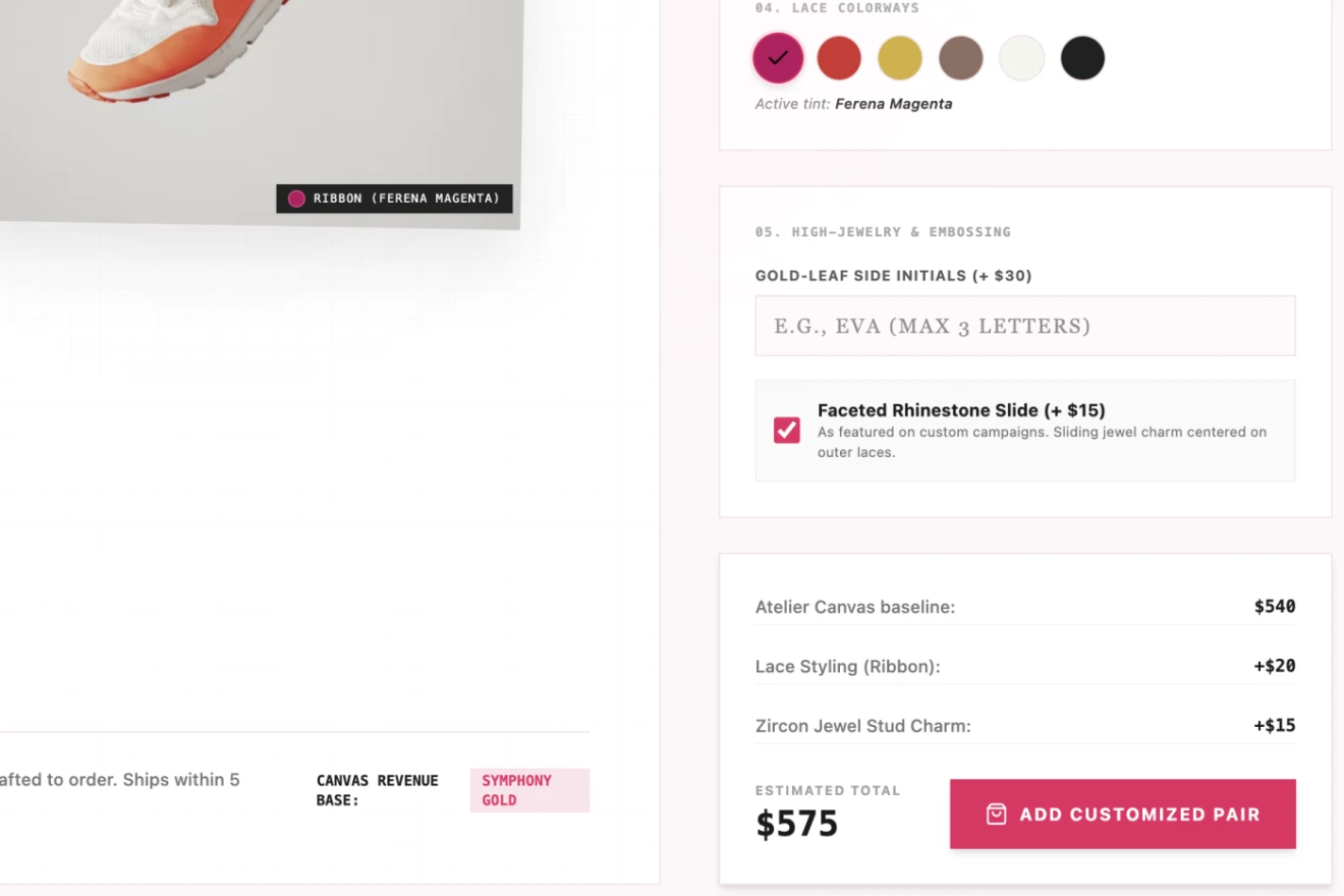 Online shopping website portfolio interface screenshot 16
